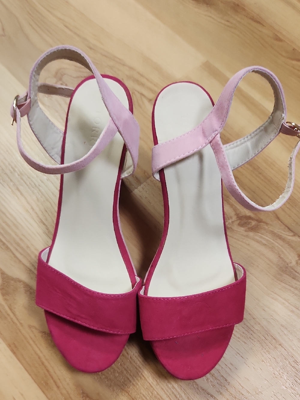 Torrid Women’s Pink Two-Tone Ankle Strap Sandals Sz. 9